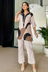 Abstract Beige Fusion Co Ord Set